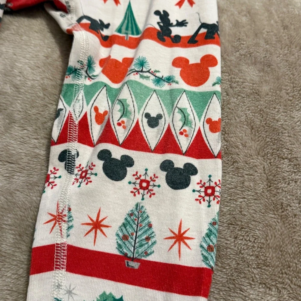 Hanna Andersson Disney Mickey Mouse Christmas Pajamas Set Kids 100cm 4 Organic